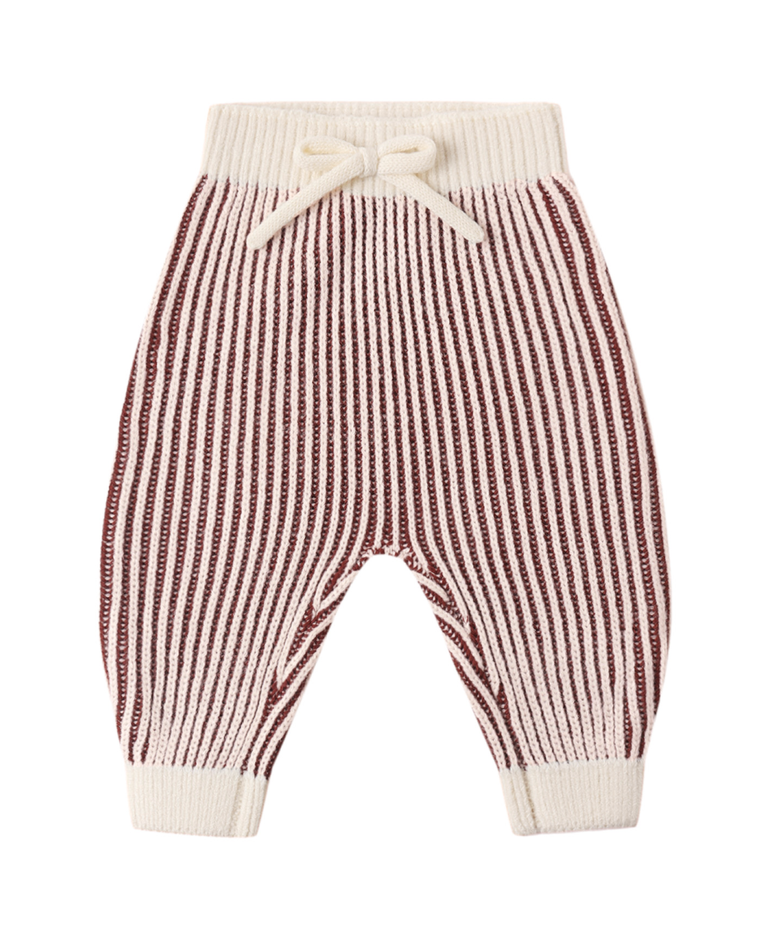 CHUNKY KNIT PANT CHERRY STRIPE