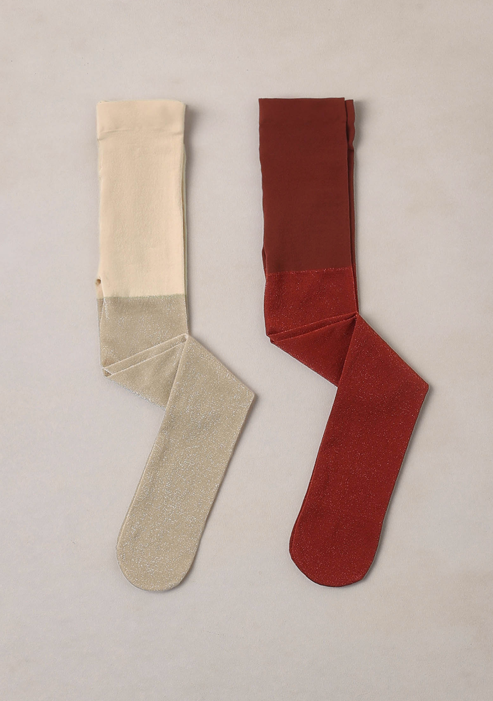 SHIMMER TIGHTS CHAMPAGNE, RUBY