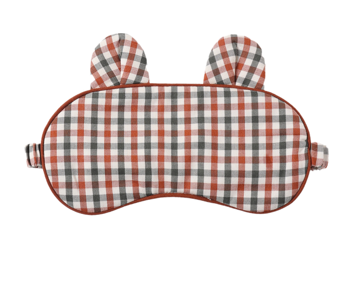 SLEEP MASK HOLIDAY GINGHAM