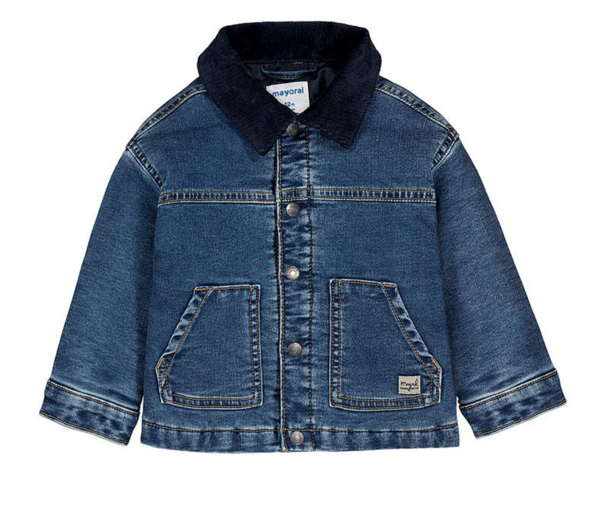 Cash Corduroy Collared Denim Jacket