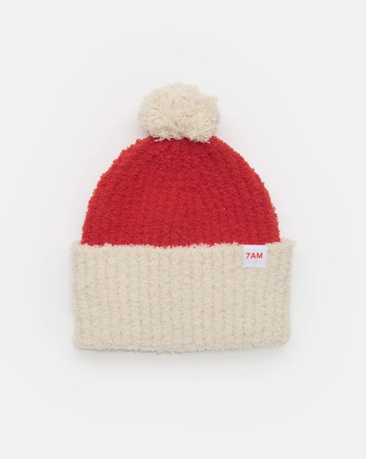 Santa Beanie - Fuzzy Holiday
