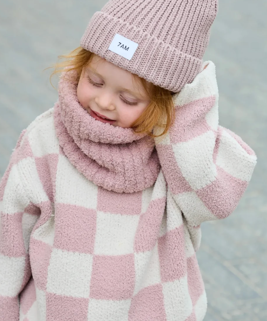 Ribbed Neck Gaiter - Fuzzy