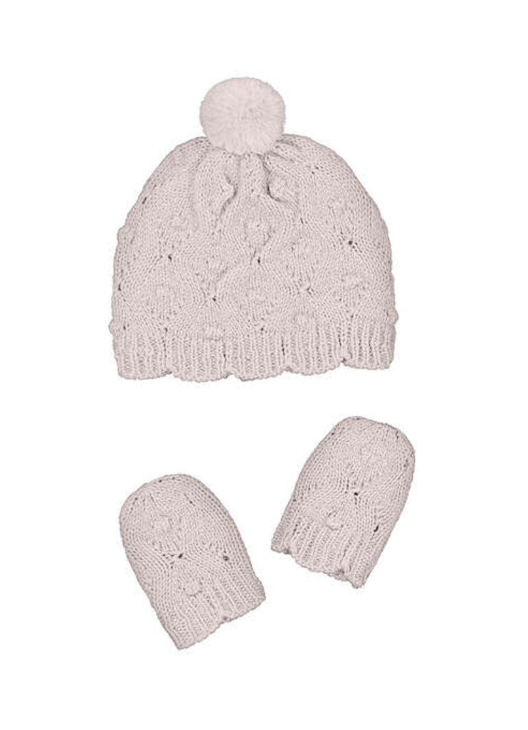 Detailed Mayoral Hat & Mitten Set