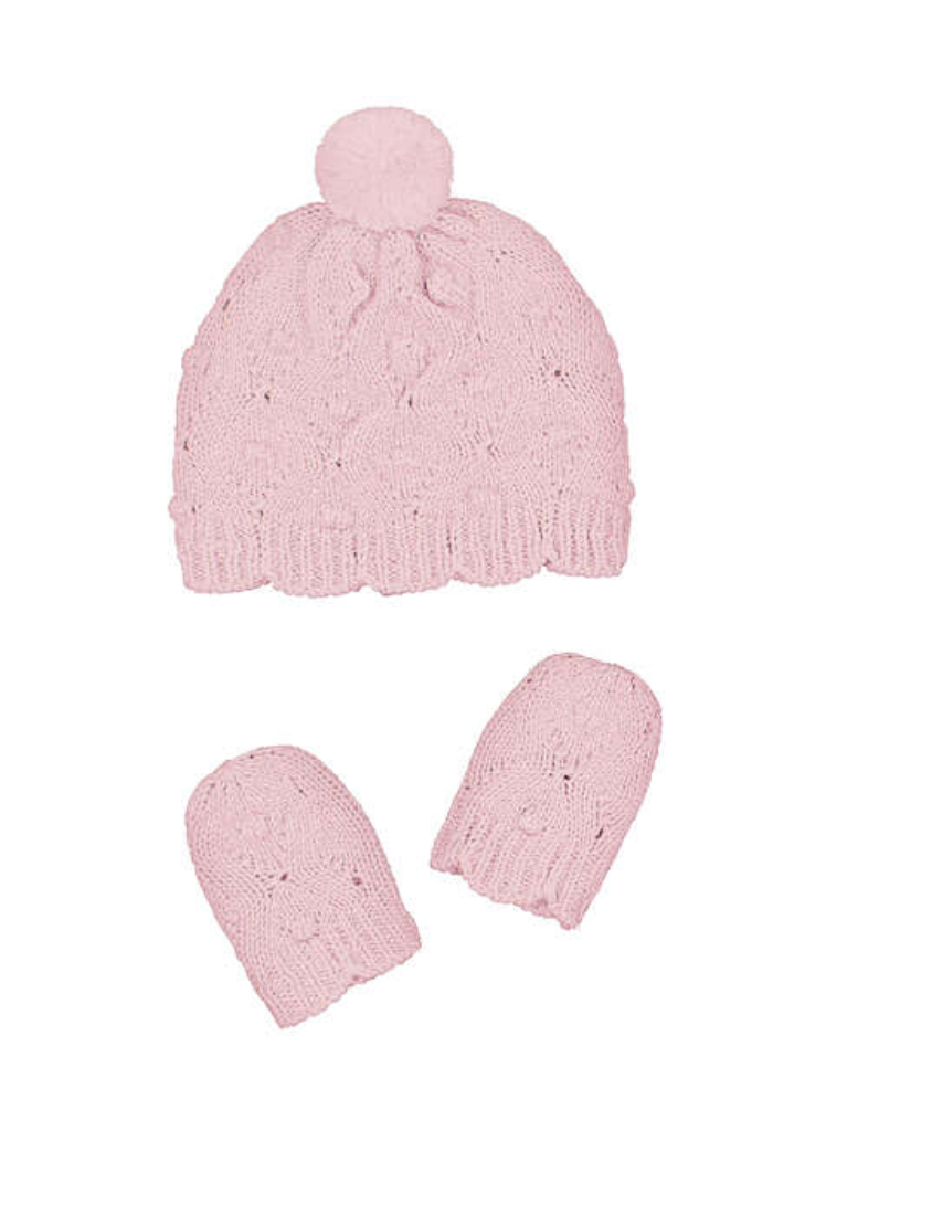 Detailed Mayoral Hat & Mitten Set