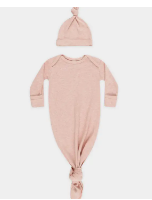 Knotted Baby Gown + Hat