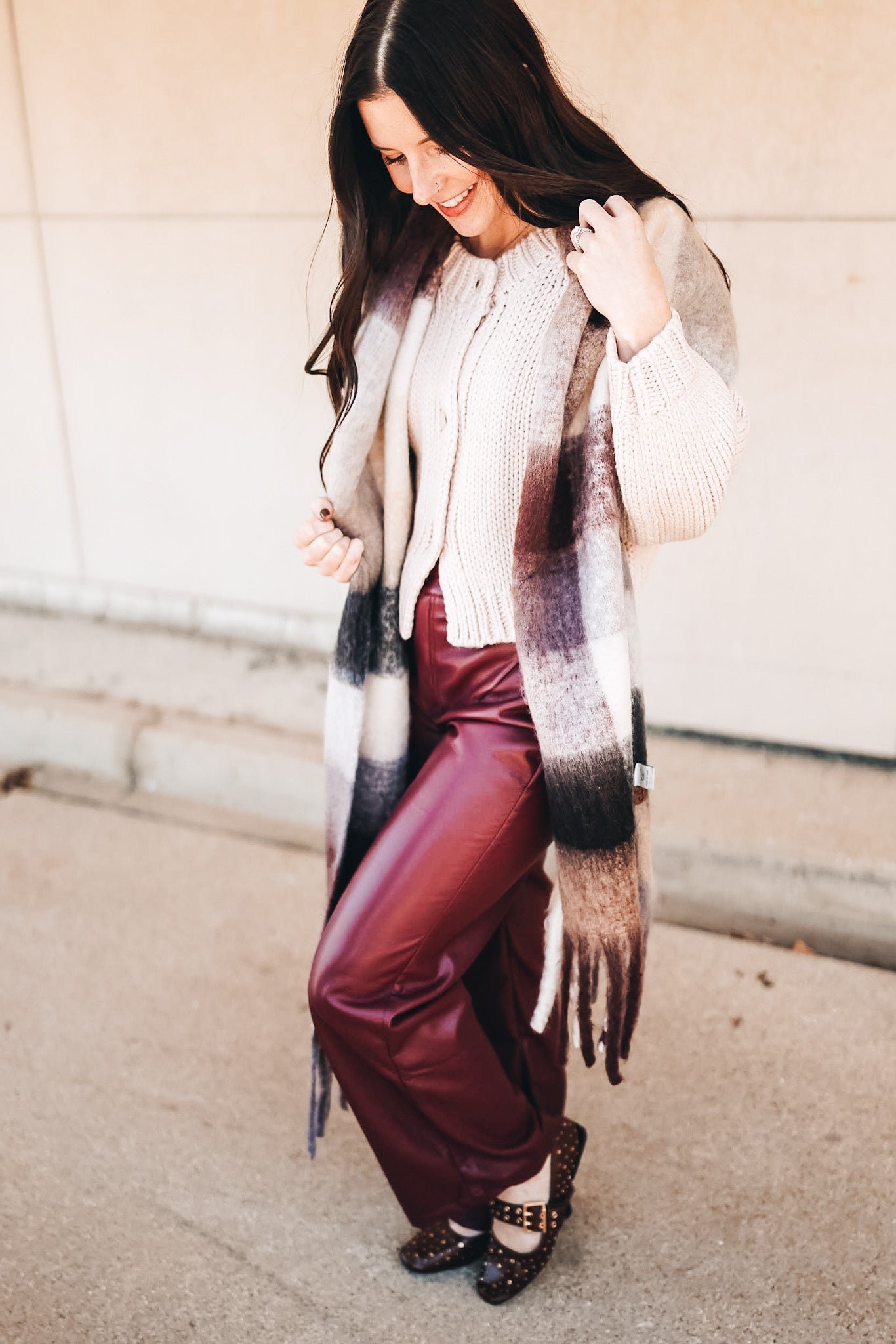 NIGHT VISION FAUX LEATHER PANTS