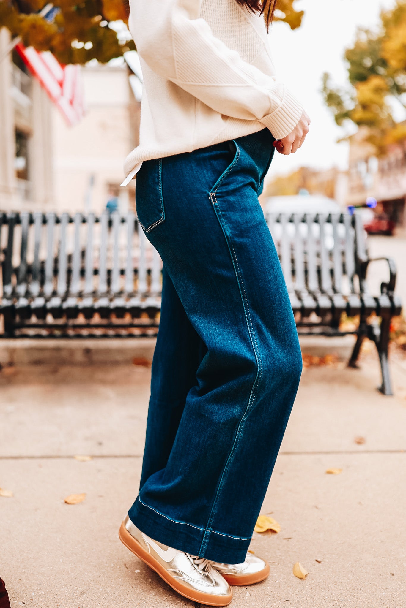 LEWIS HIGH RISE WIDE LEG JEAN