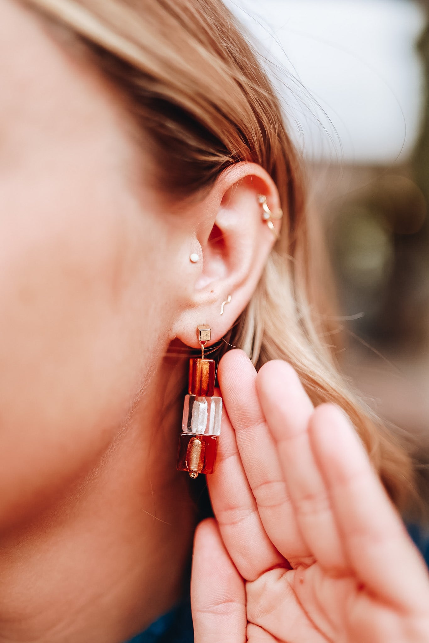 CHECKMATE EARRING
