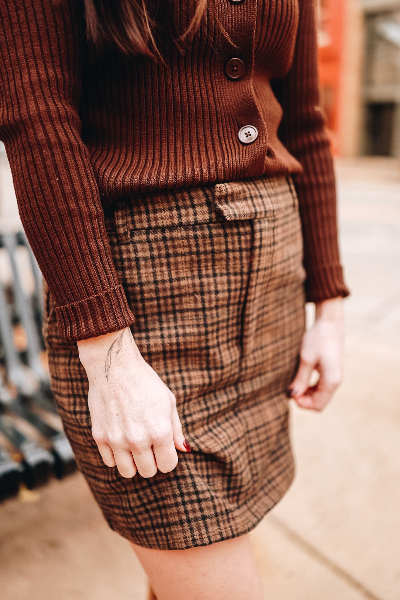 HIGHLANDS PLAID MINI SKIRT