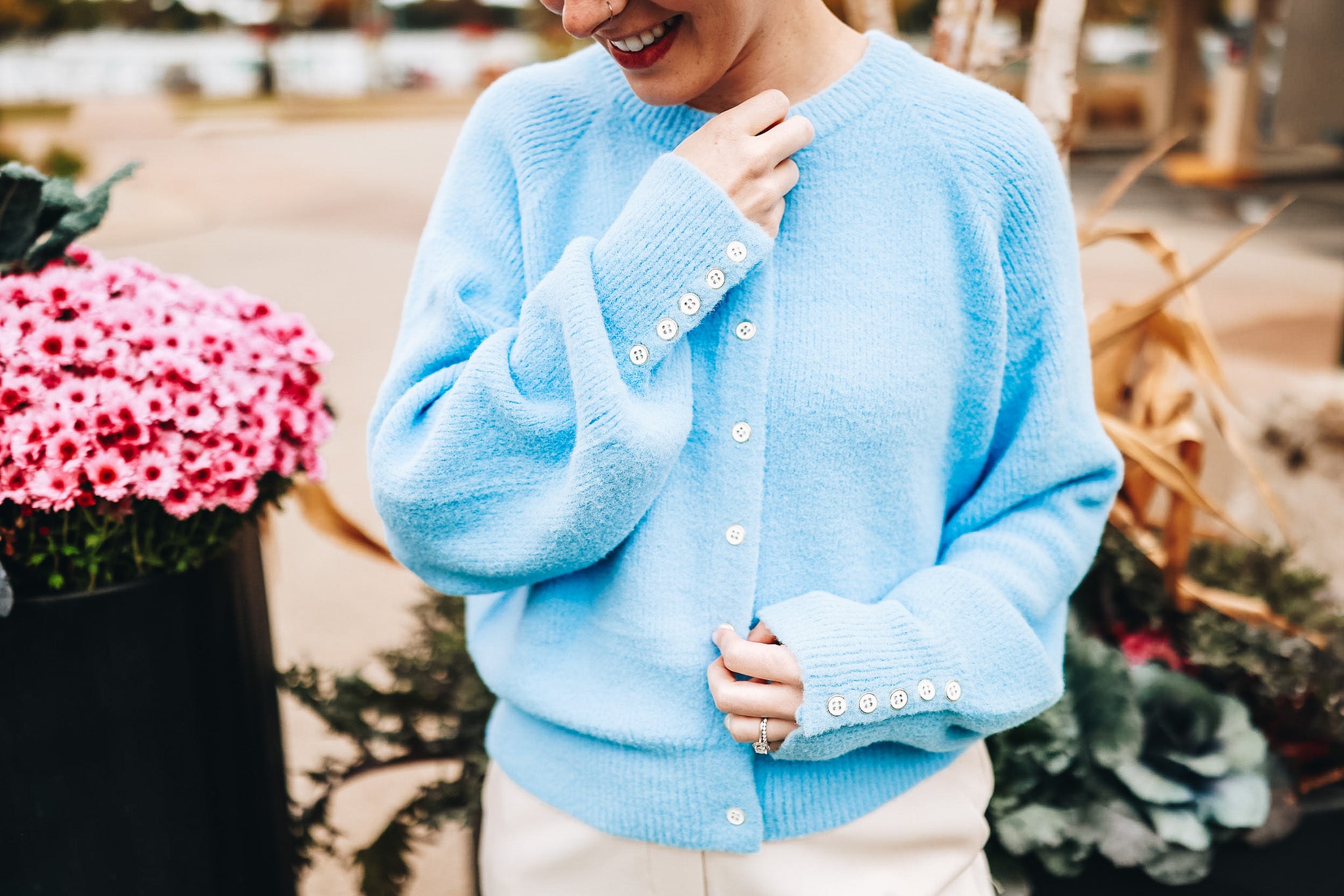 FRESH START BUTTON CARDIGAN