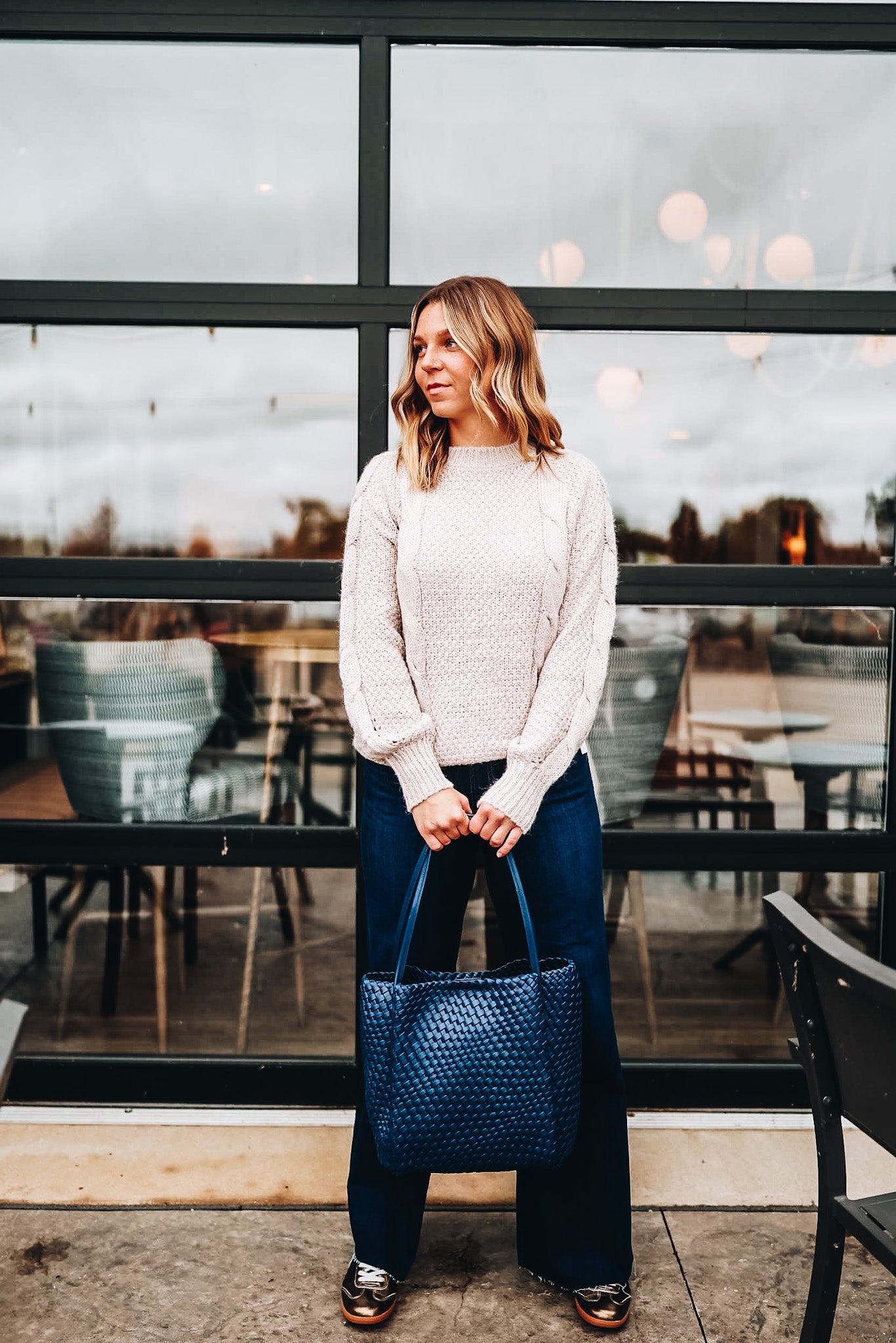 TALLEN THICK CABLE SWEATER