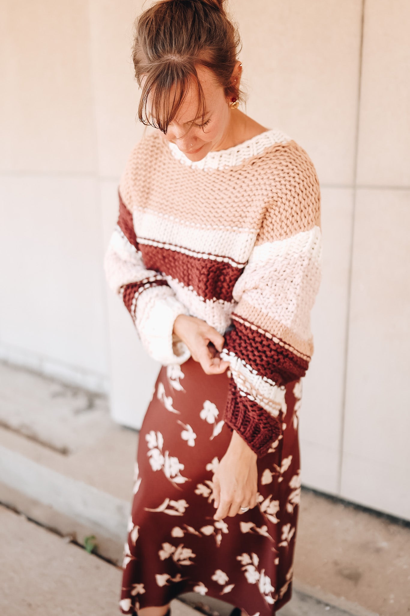 BRICK PRINT SKIRT