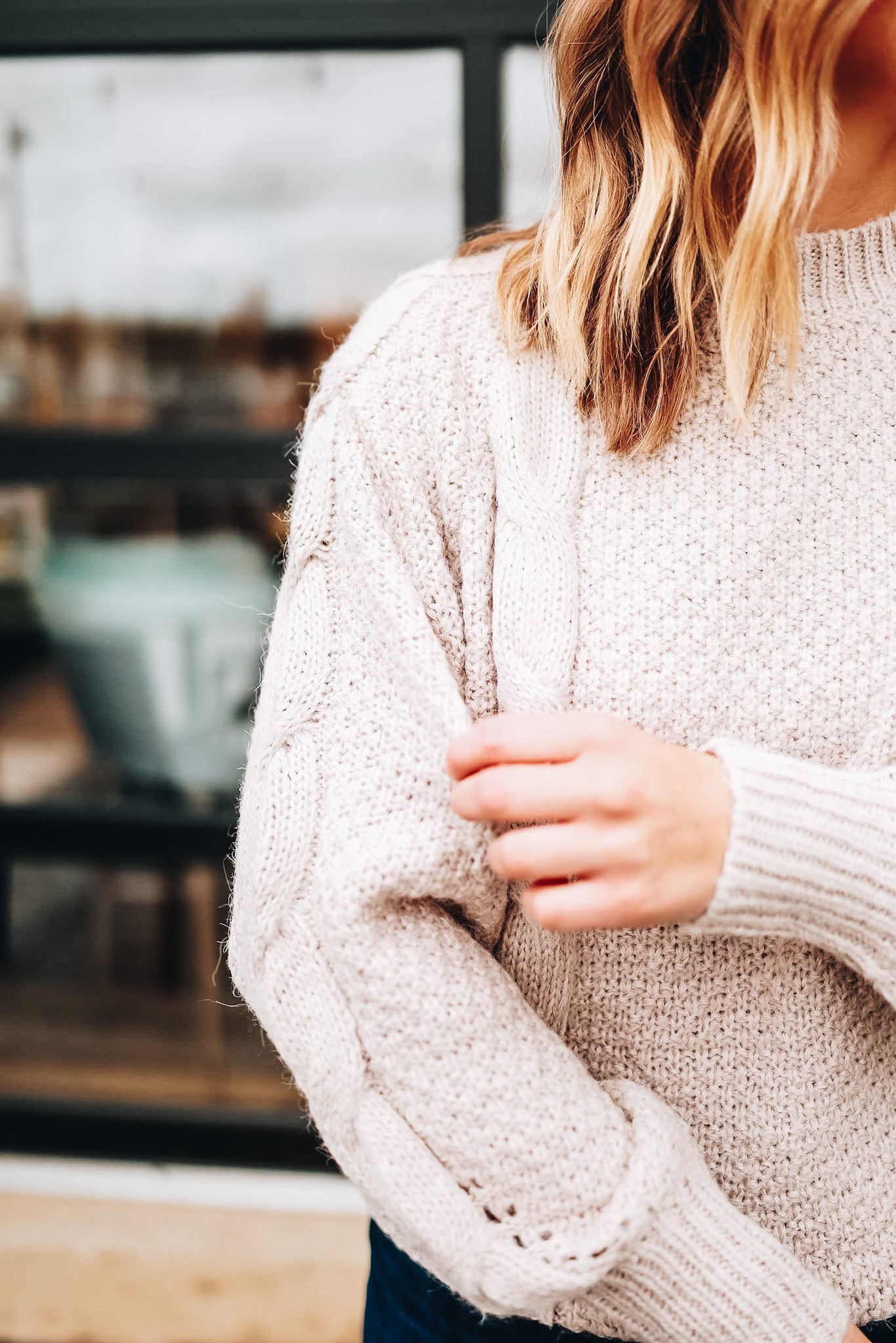 TALLEN THICK CABLE SWEATER