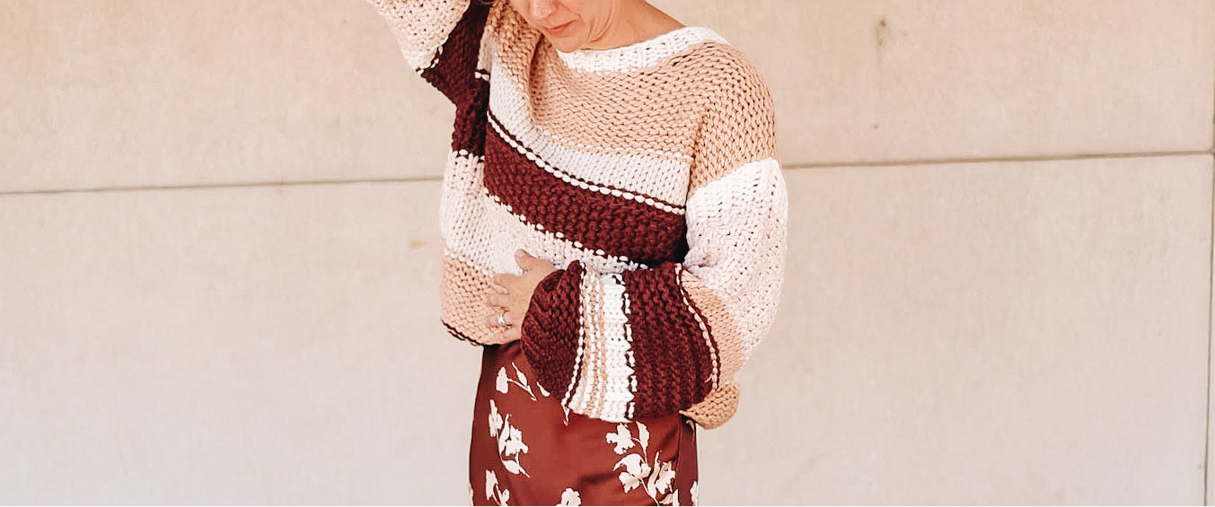 BUTTER PECAN CHUNKY SWEATER