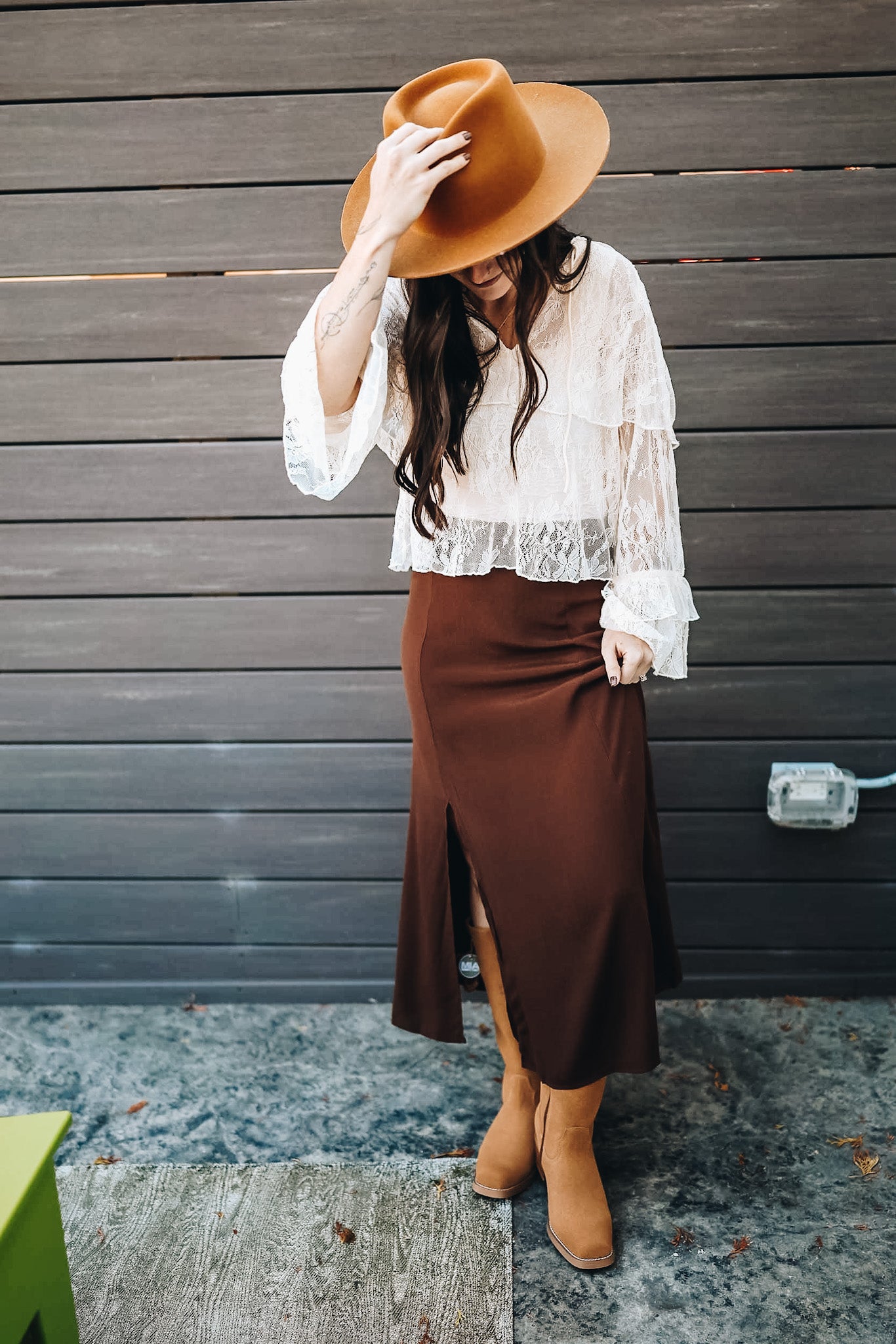 SKIES HIGH SLIT SKIRT