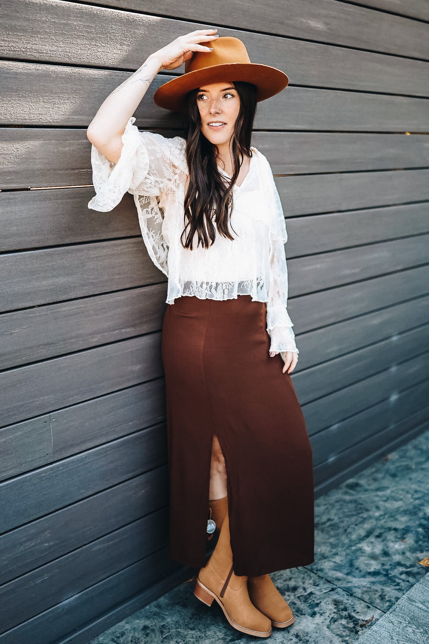 SKIES HIGH SLIT SKIRT