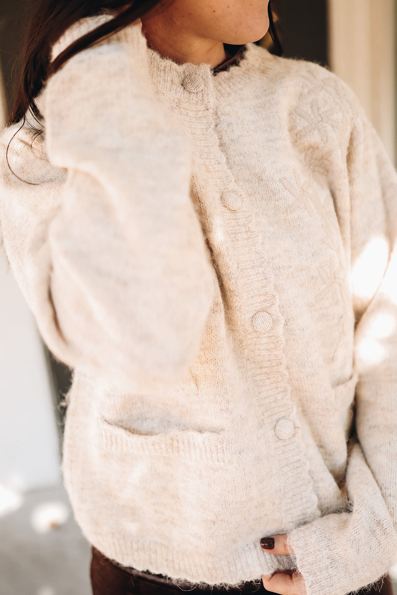 KENZIE EMBROIDERED CARDIGAN