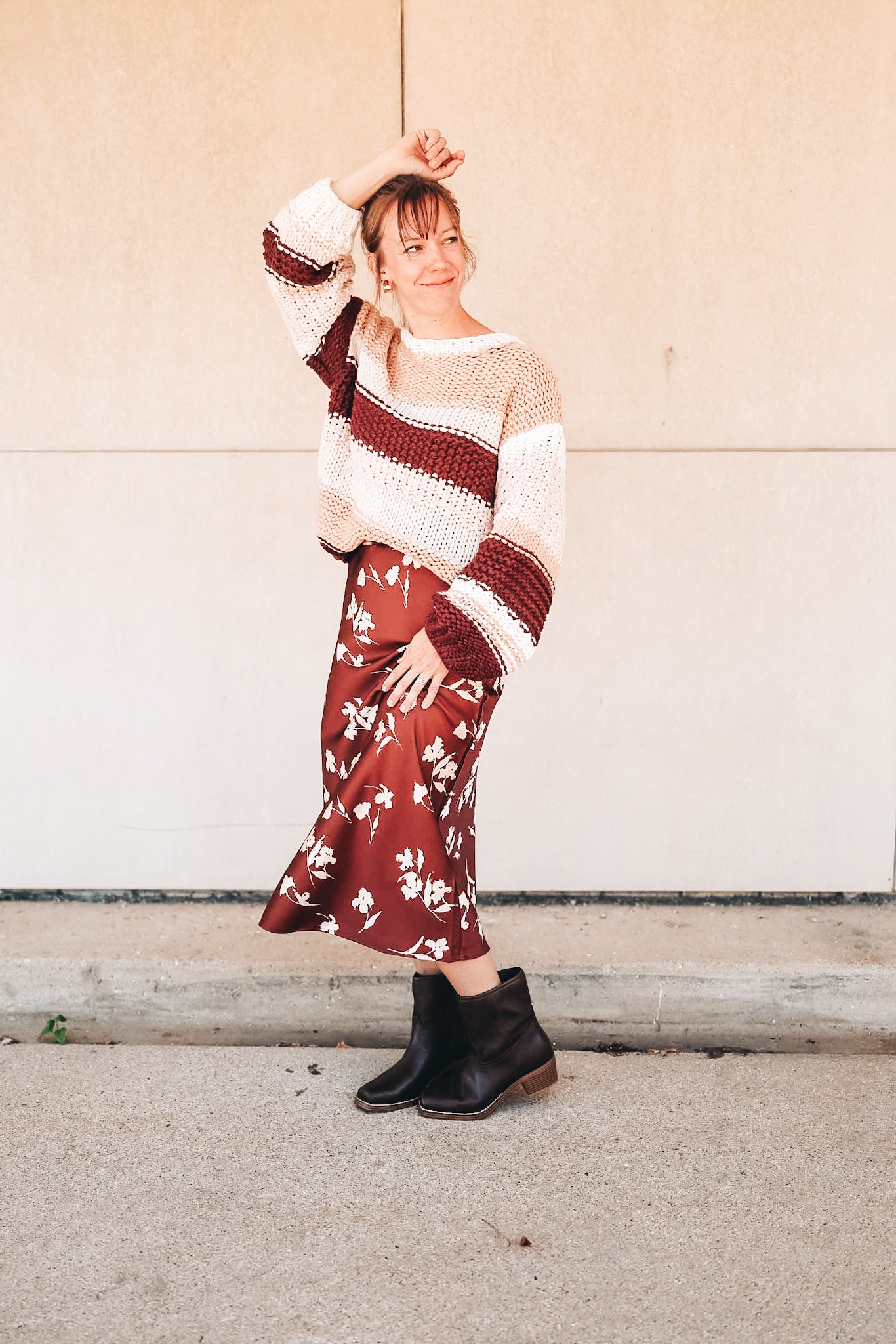 BRICK PRINT SKIRT
