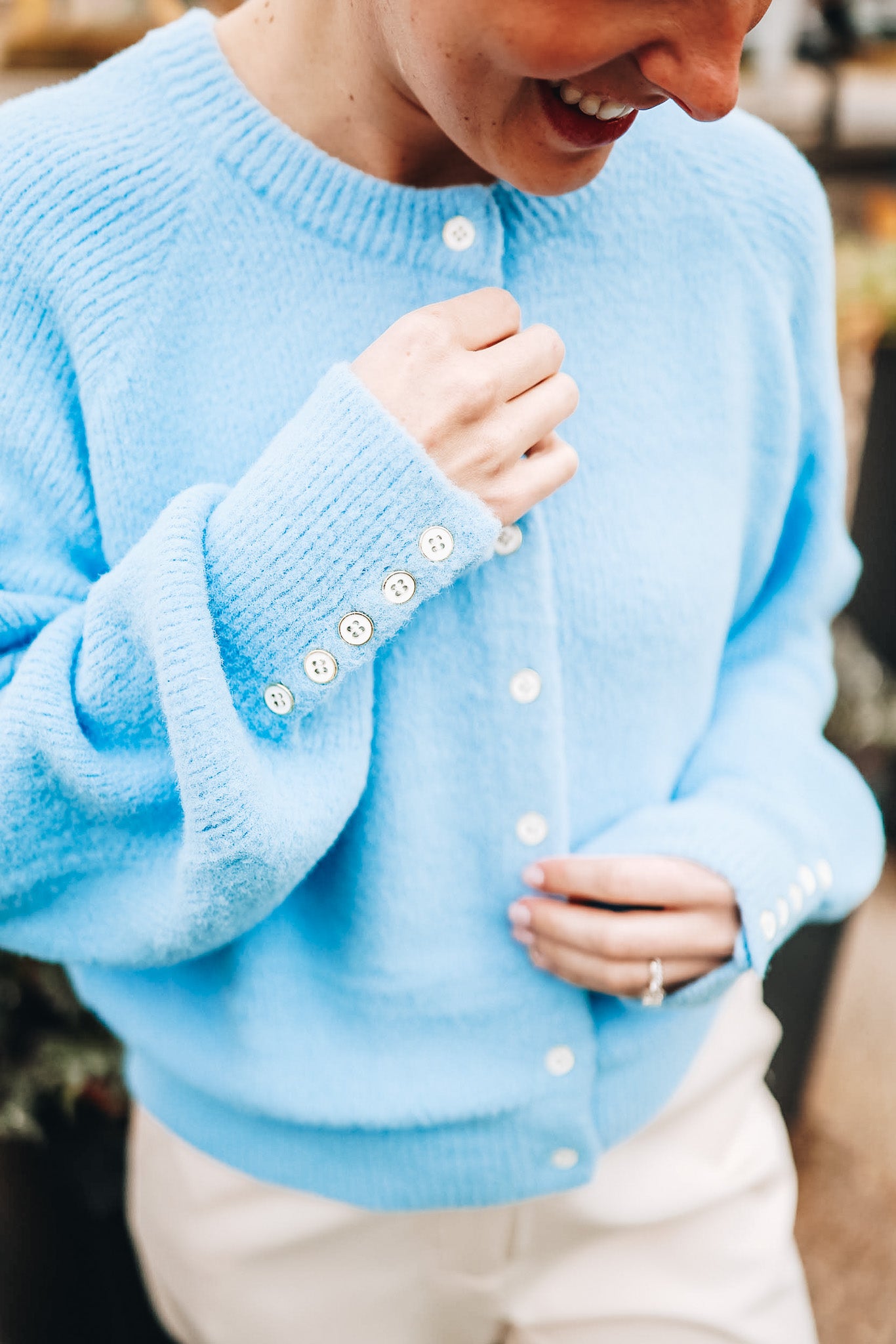 FRESH START BUTTON CARDIGAN