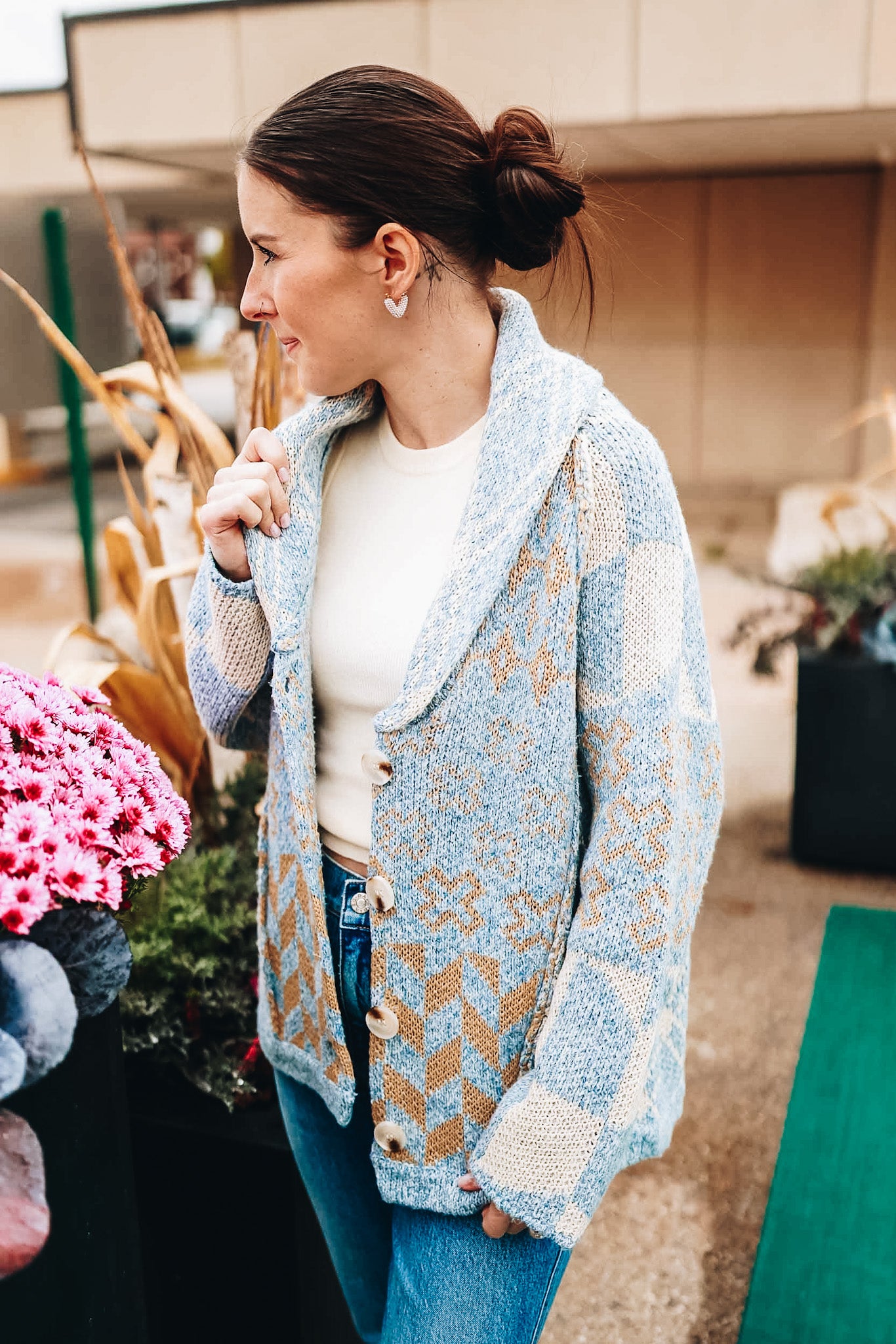 DENVER SLOPES STITCHED CARDIGAN