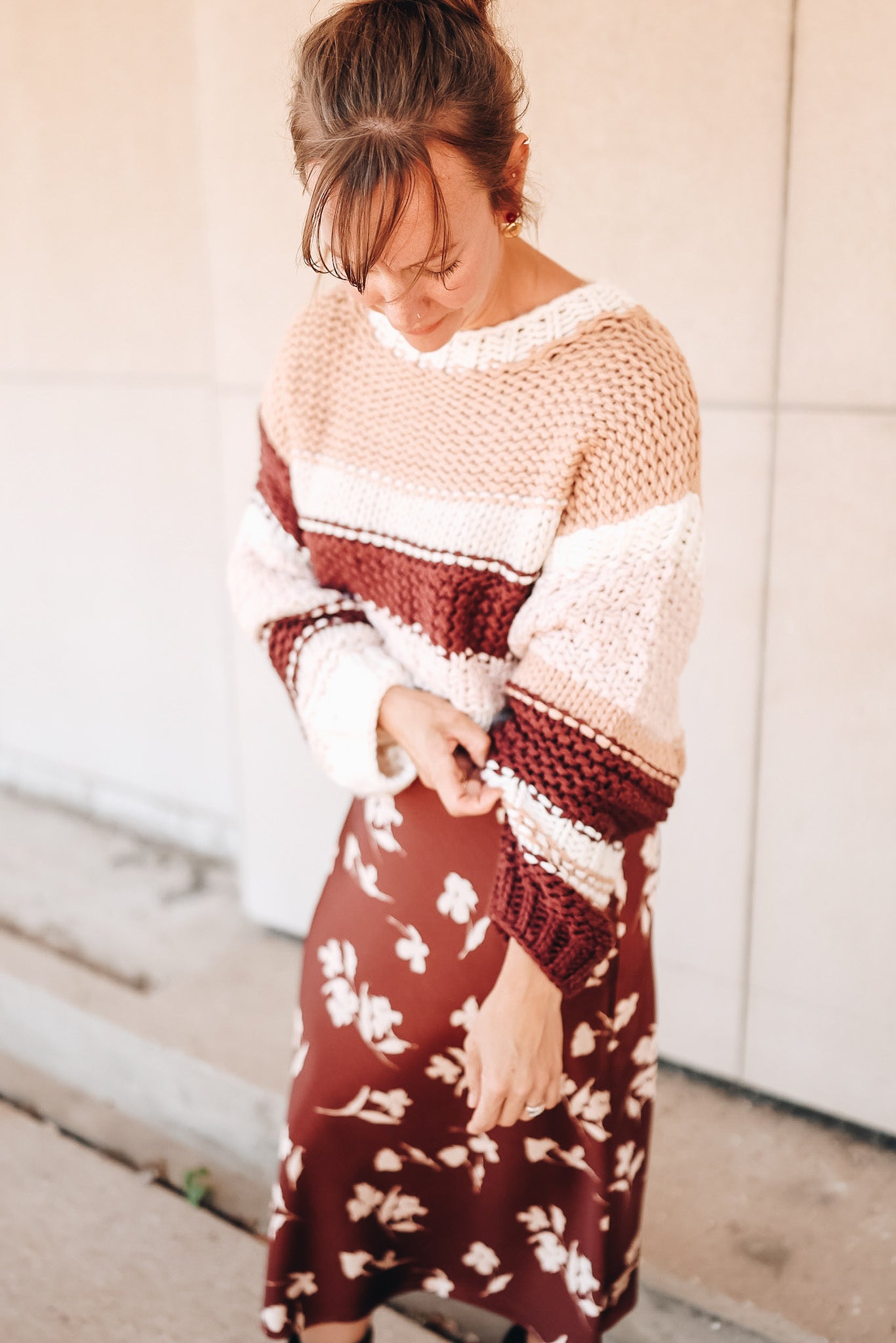 BUTTER PECAN CHUNKY SWEATER