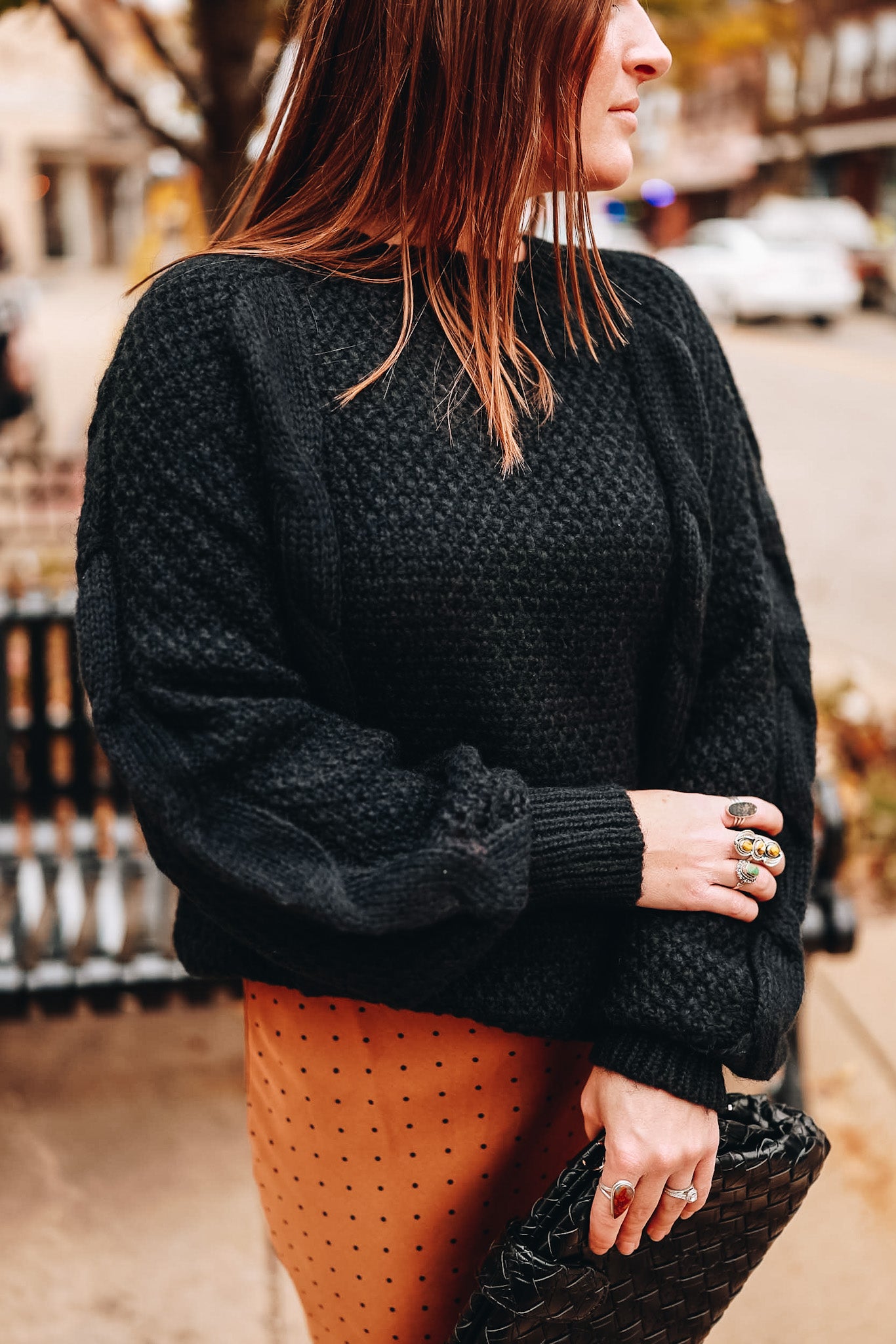 TALLEN THICK CABLE SWEATER