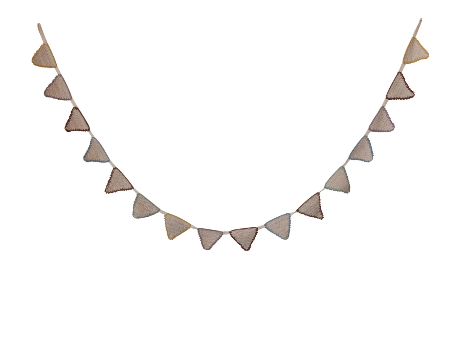 Cotton Crochet Pennant Garland