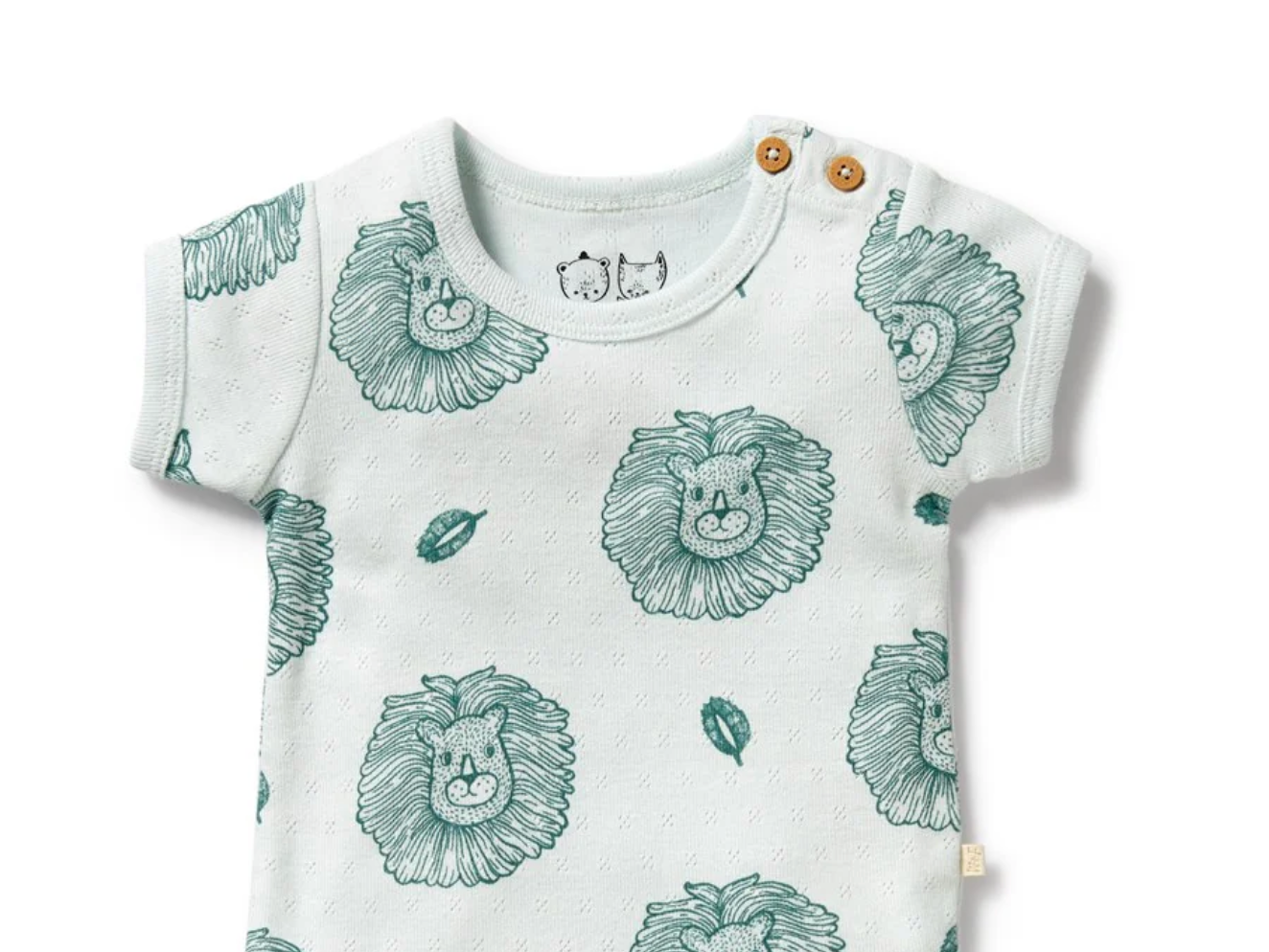 Little Lion organic Pointelle Boyleg Zipsuit