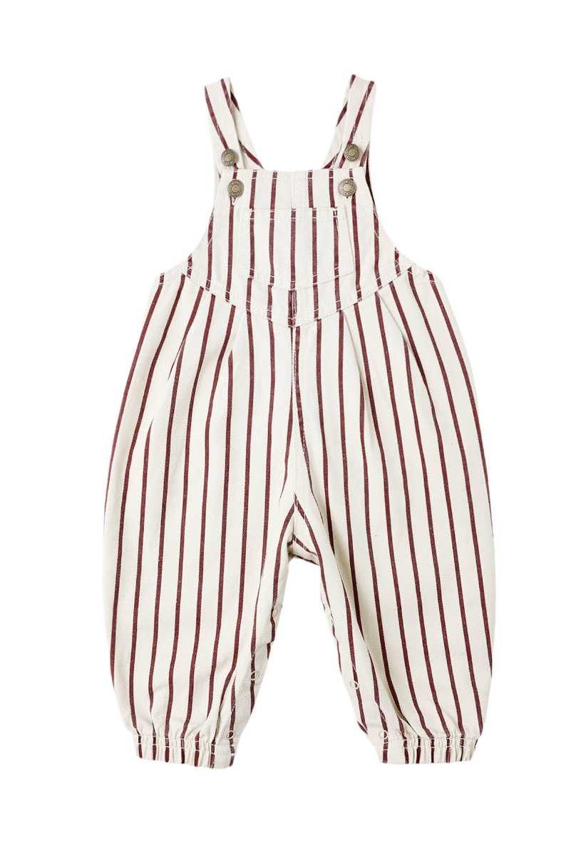 VINTAGE OVERALL || BURGUNDY STRIPE