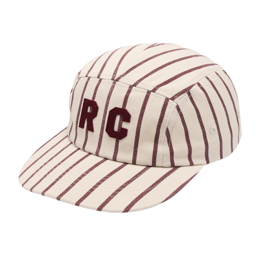 SKATER HAT || BURGUNDY PINSTRIPE