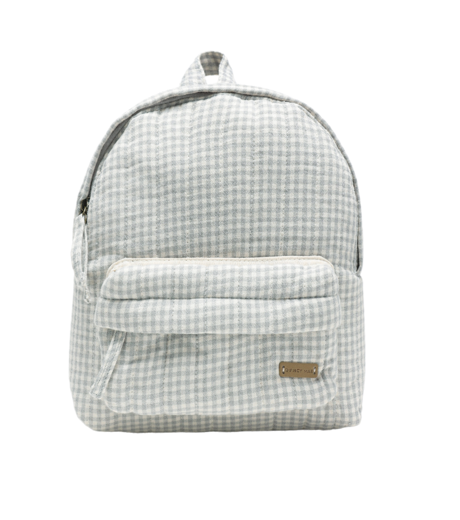 MINI BACKPACK || BLUE GINGHAM
