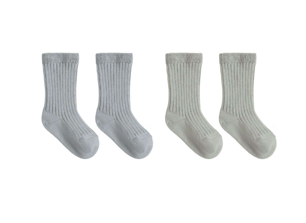 SOCKS SET || FERN, STEEL BLUE
