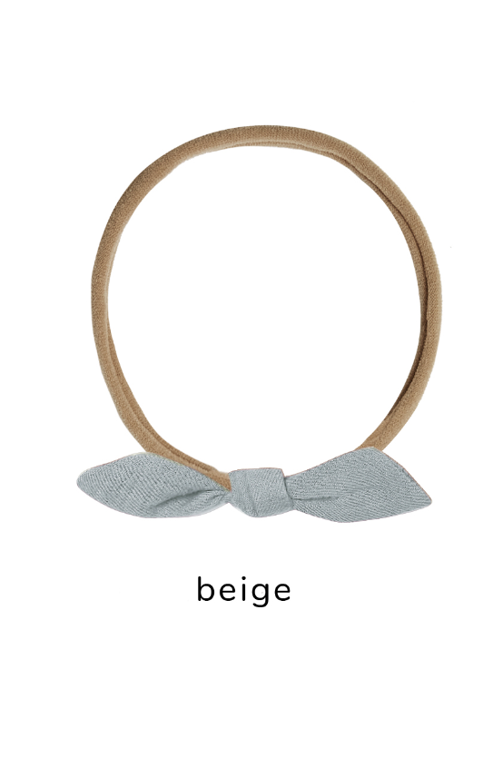 LITTLE KNOT HEADBAND || STEEL BLUE