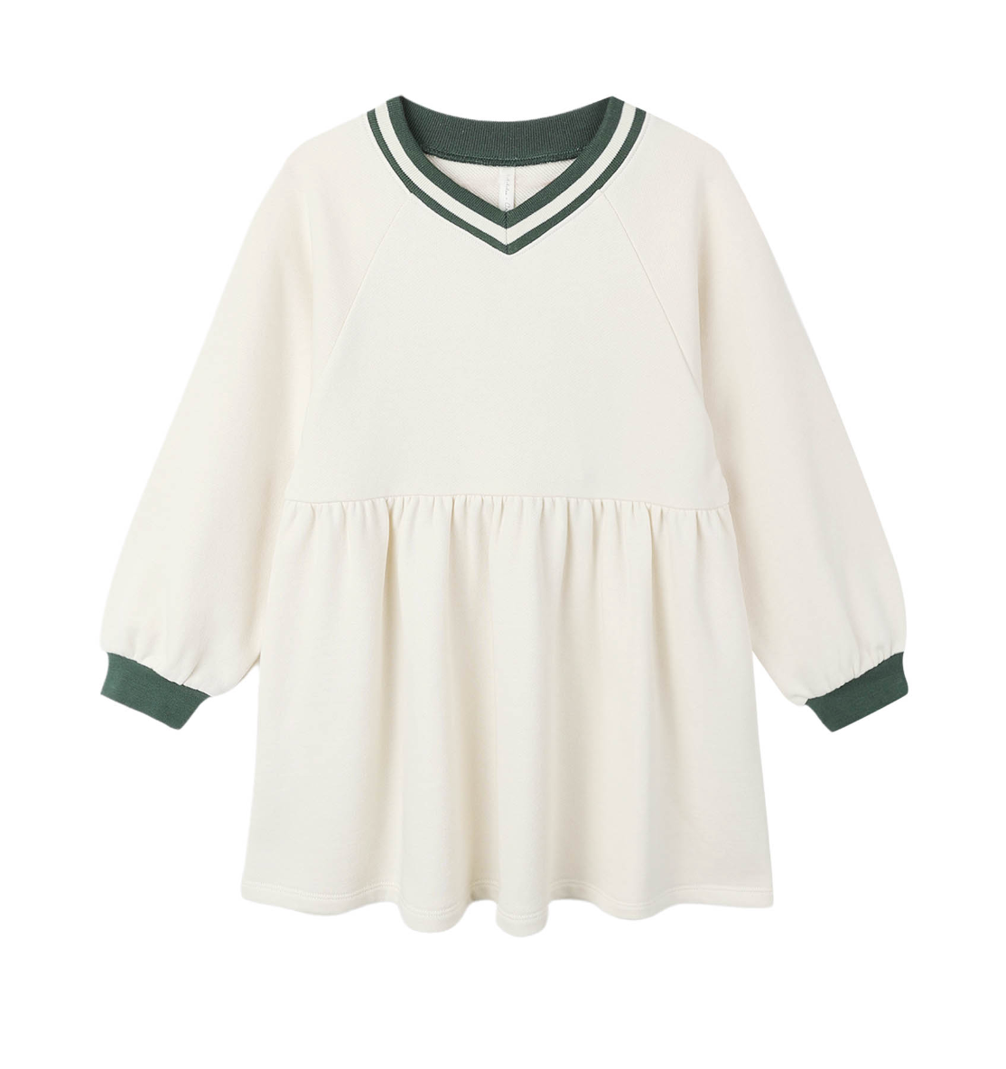 RAGLAN SWEATSHIRT DRESS || NATURAL