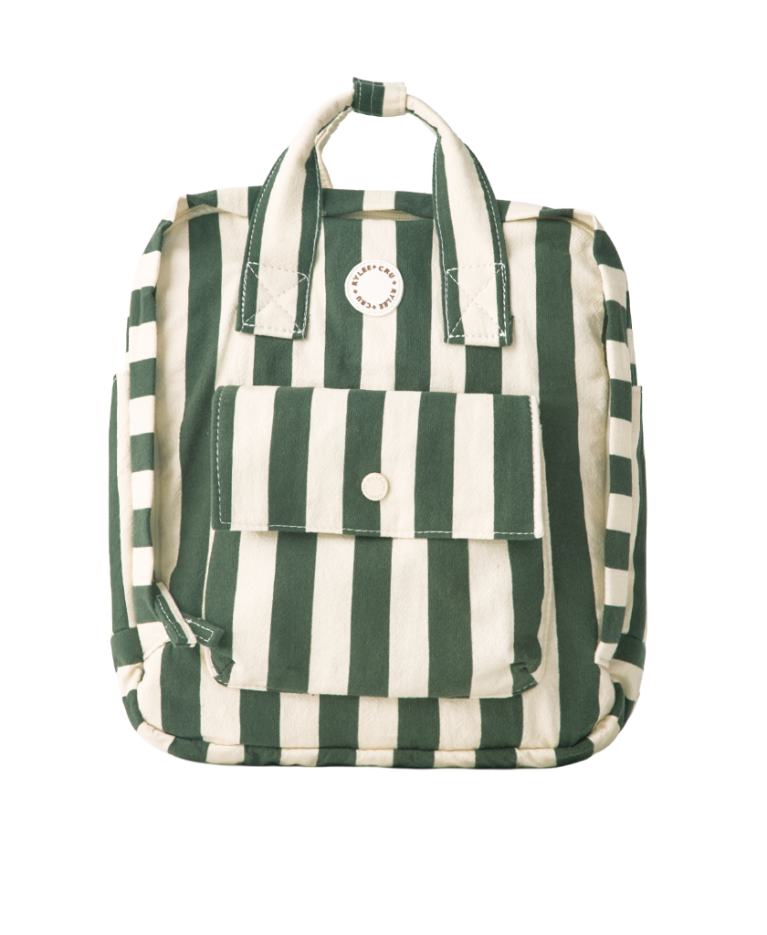 MINI BACKPACK || GREEN STRIPE