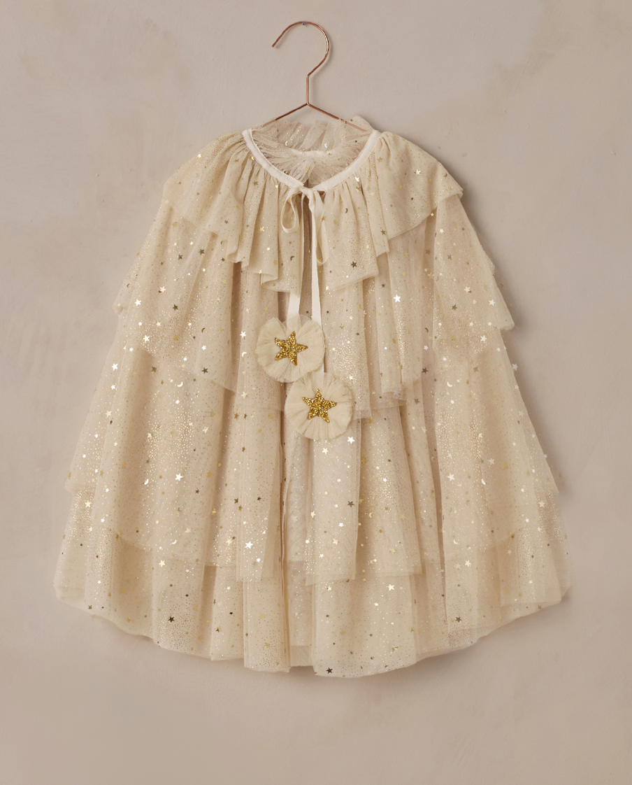 TULLE CAPE | CHAMPAGNE STARS
