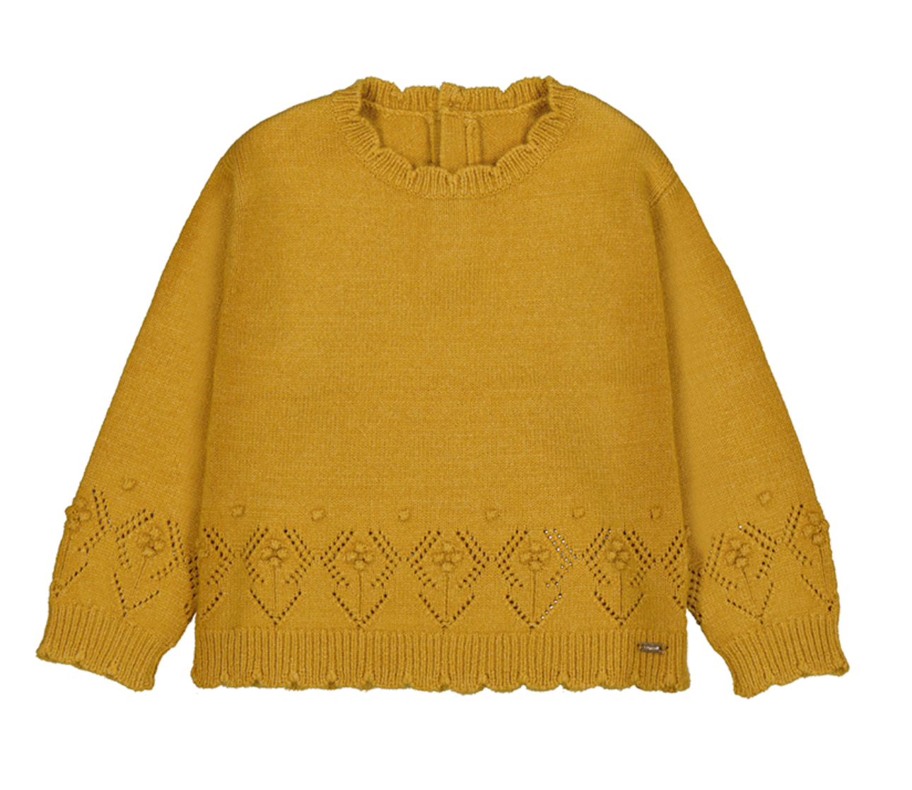 Mustard Detailed Sweater