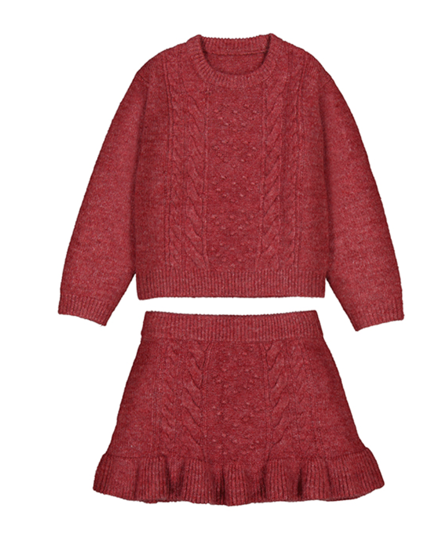 Put Together Sweater & Skirt Set
