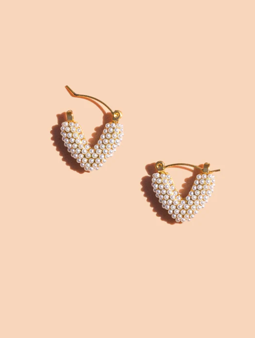 MINI DOT PEARL HOOP
