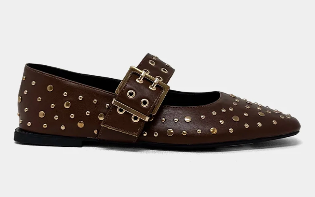 AVRIL STUDDED FLAT