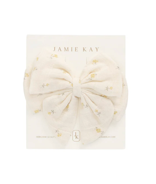 Organic Cotton Muslin Annalise Bow