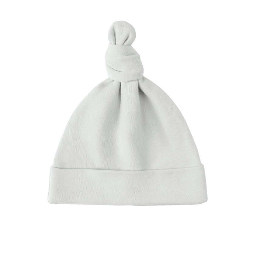 KNOTTED BABY HAT || ICE BLUE