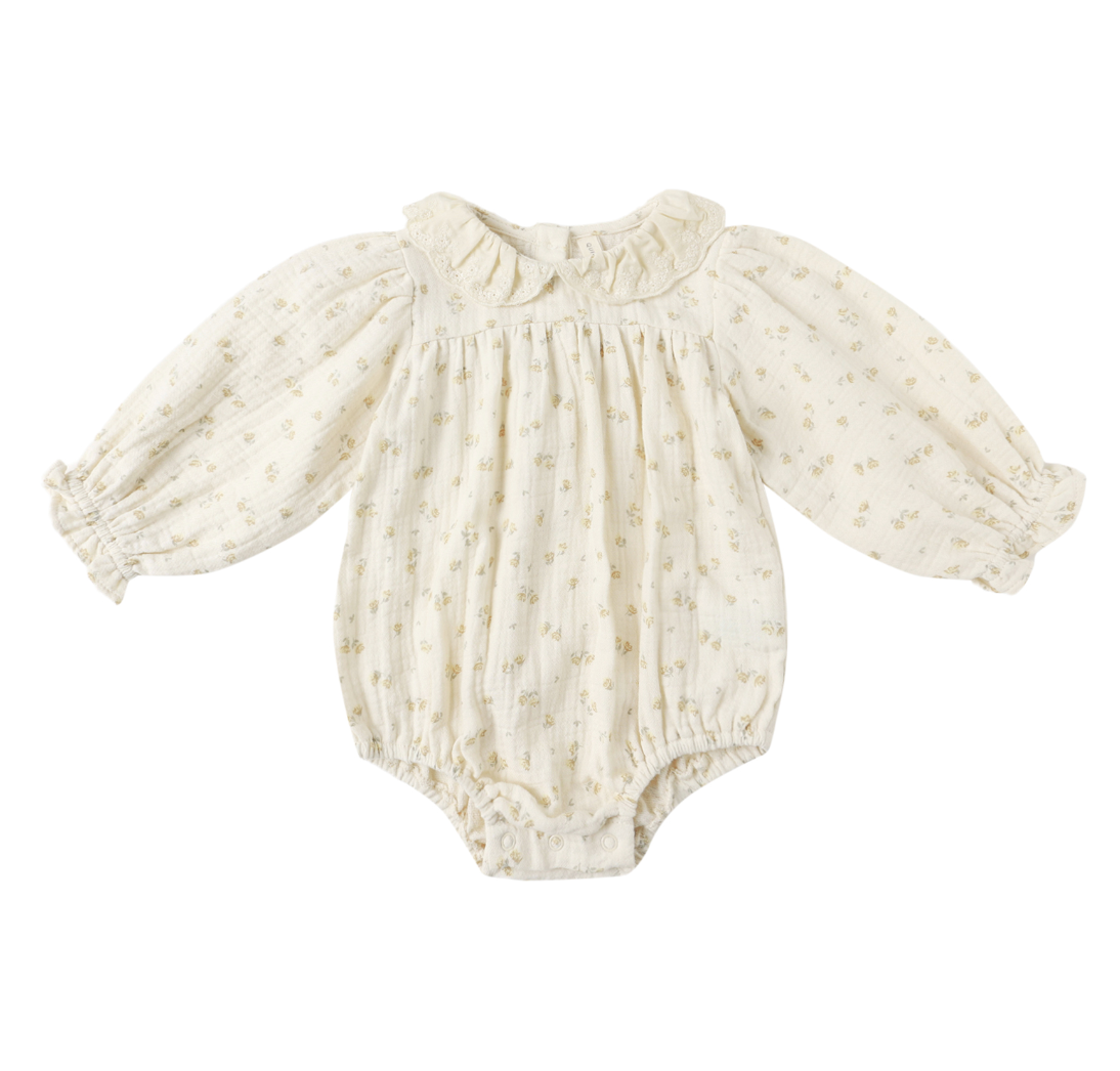 CALLIE ROMPER || GOLDEN FLORAL