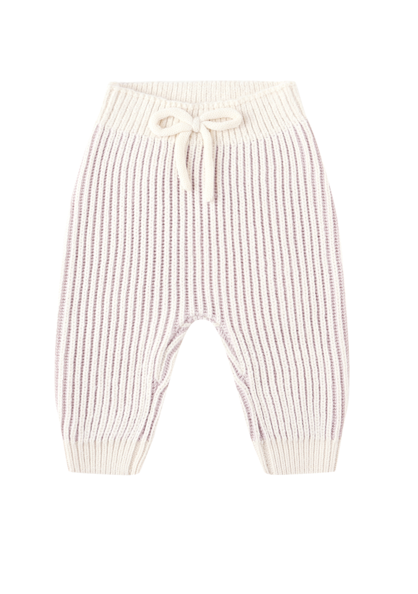 CHUNKY KNIT PANT || LILAC