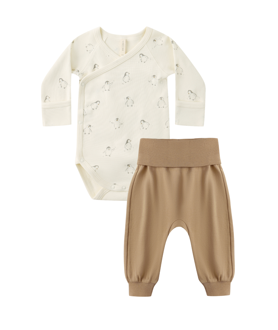 SIDE SNAP BODYSUIT + PANT SET || PENGUINS