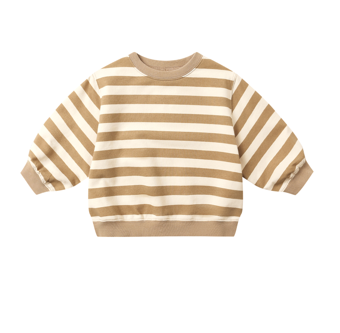 OVERSIZED CREW SWEATSHIRT || GOLD STRIPE