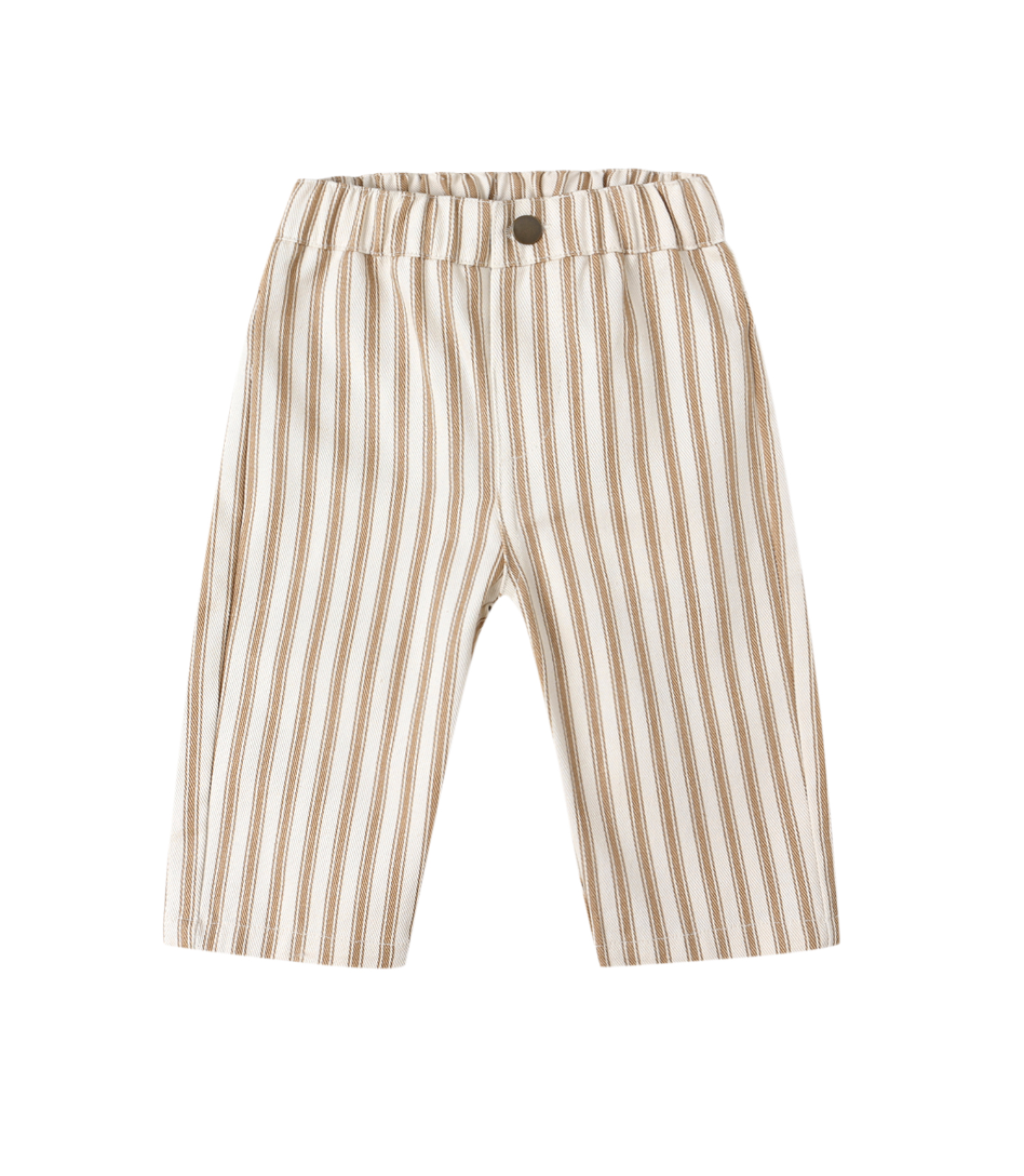 GRAYSON PANT || GOLD PINSTRIPE