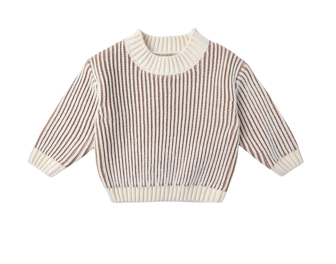 RELAXED KNIT SWEATER || GOLD