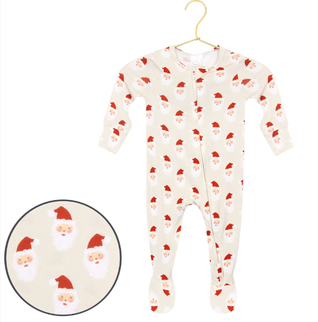 Santa Baby Zipper Footies