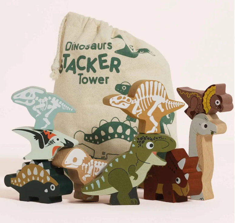 Jurassic Stacking Dinosaurs & Bag